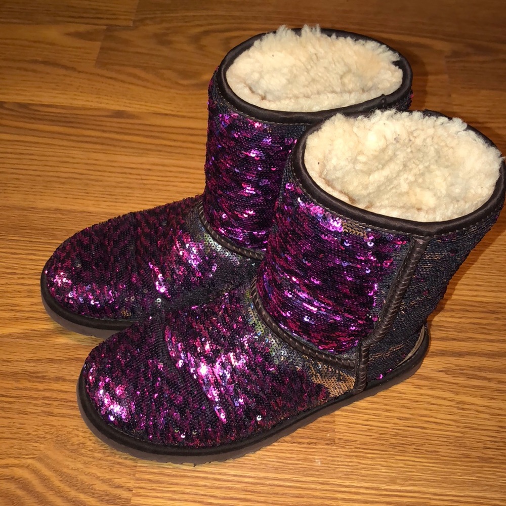 Purple Sequin Uggs
